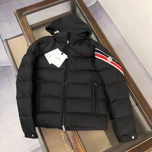 モンクレールスーパーコピー Moncler Solayan メンズトリコロールトリムショートダウンジャケット