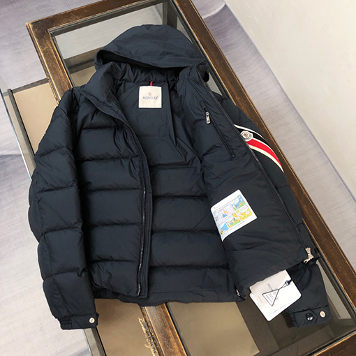 モンクレールスーパーコピー Moncler Solayan メンズトリコロールトリムショートダウンジャケット