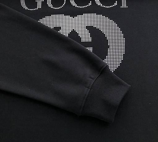グッチスーパーコピー 24 FW 新しいホワイトドットGプリントラウンドネックパーカー