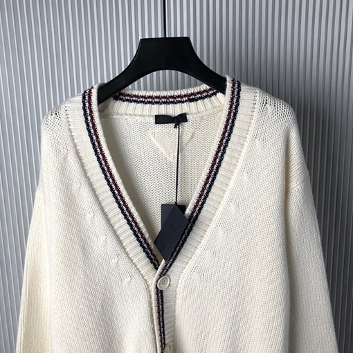 プラダ レディース 24 FW 新しいジャカードカーディガン