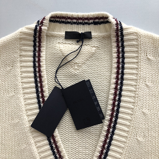 プラダ レディース 24 FW 新しいジャカードカーディガン