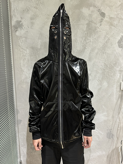 リックオウエンスコピー シャークヘッドマスクジッパージャケット