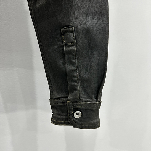 リックオウエンス レディース ウォッシュステッチピンクワークカジュアルデニムジャケット