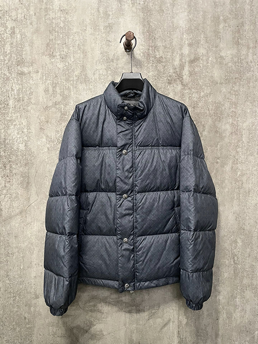 クロムハーツスーパーコピー 24 fw 暗い縞の銀ボタンダウンジャケット