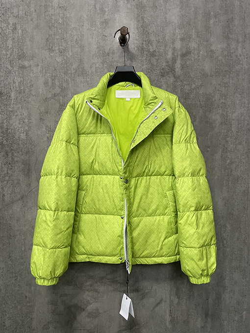 クロムハーツスーパーコピー 24 fw 暗い縞の銀ボタンダウンジャケット