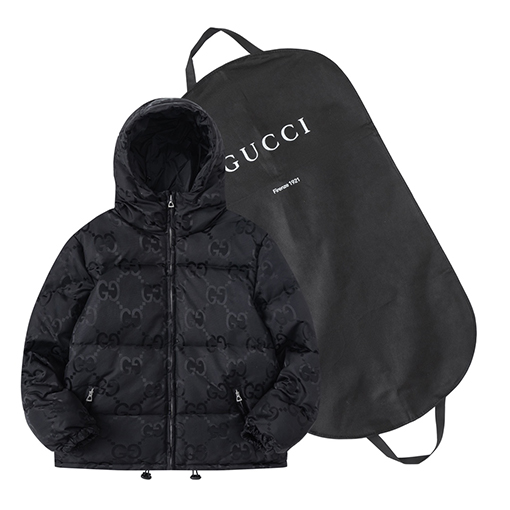 グッチ アルファベットジャカードダウン老花柄フルプリントダウン