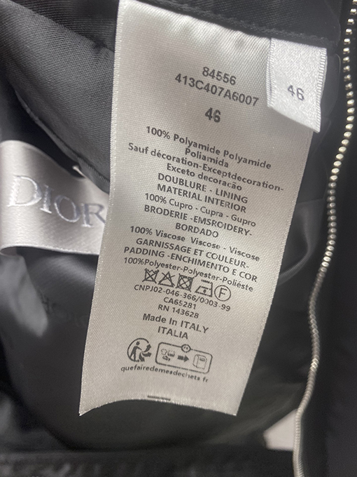 ディオールスーパーコピー Christian Dior Rue François 1er Paris 1947 新しいパイロットジャケット
