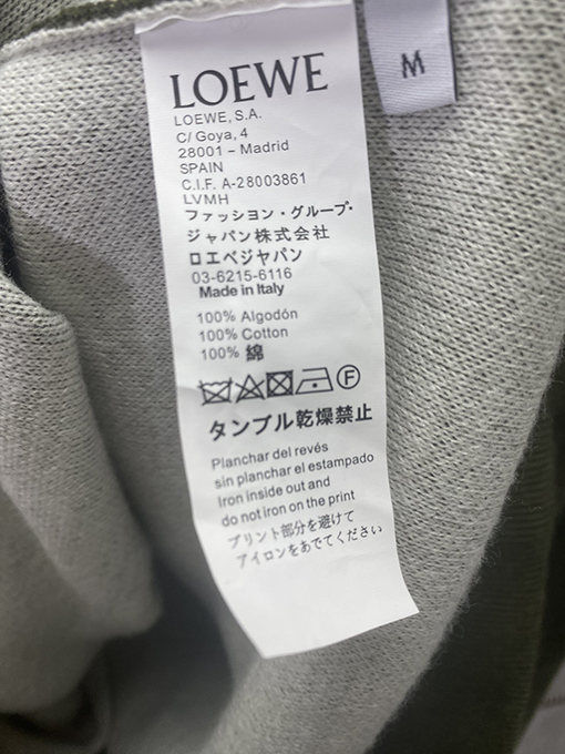 ロエベ 新しいロゴジャカードカジュアルフード付き長袖パーカー