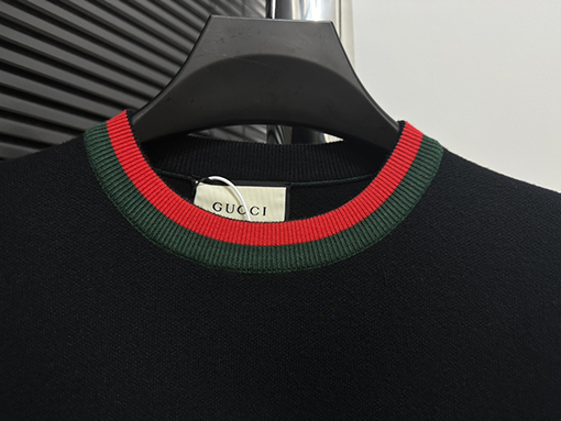 グッチスーパーコピー 新しい刺繍ロゴラウンドネックニットセーター