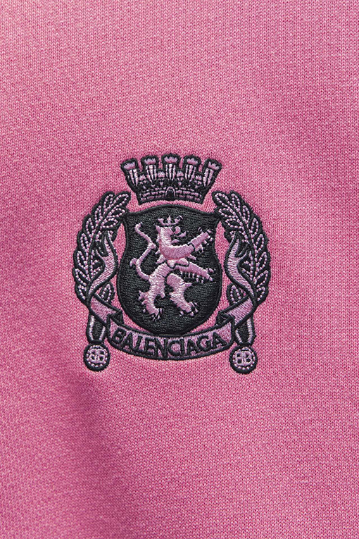 バレンシアガ アルファベットの前後の刺繍フード付きジッパーパーカー