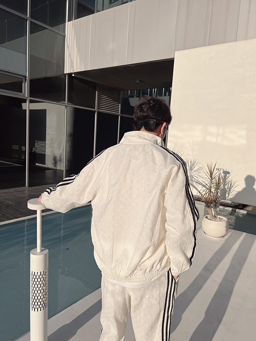 Gucci X Adidas デニムジャカードスポーツジャケット