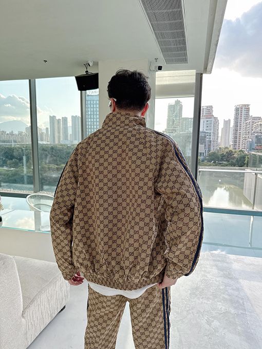Gucci X Adidas デニムジャカードスポーツジャケット