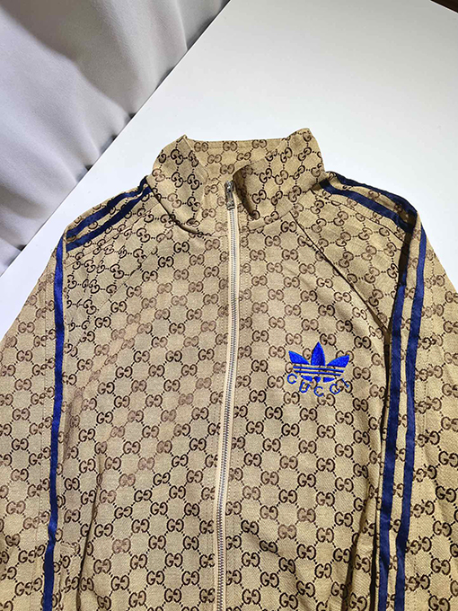 Gucci X Adidas デニムジャカードスポーツジャケット