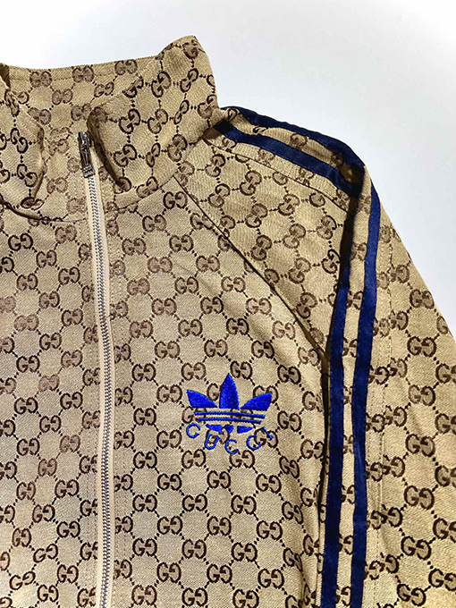 Gucci X Adidas デニムジャカードスポーツジャケット