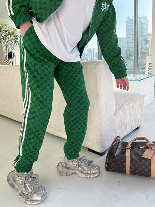 Gucci X Adidasコピー デニムジャカードパンツ