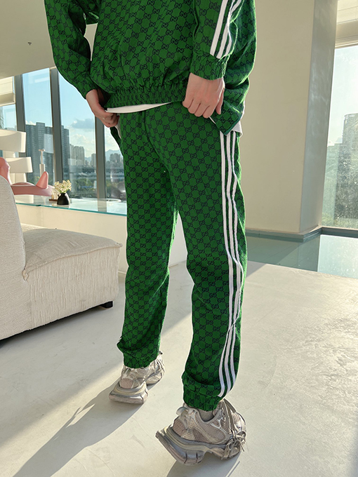 Gucci X Adidasコピー デニムジャカードパンツ
