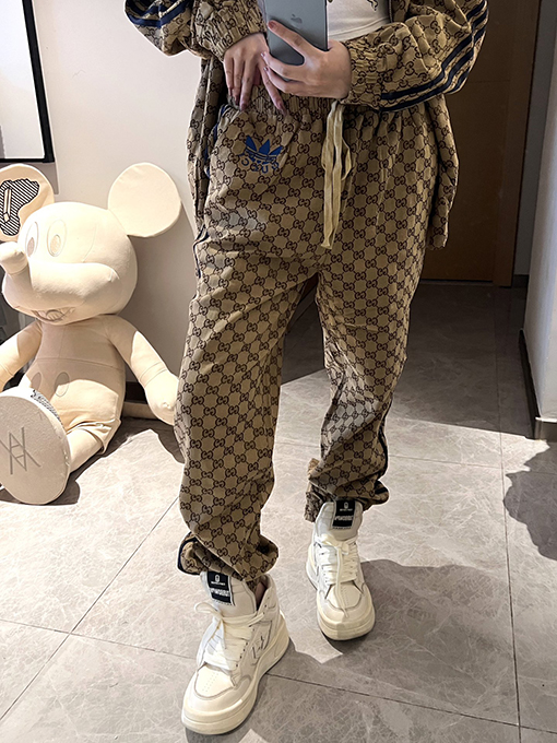 Gucci X Adidasコピー デニムジャカードパンツ