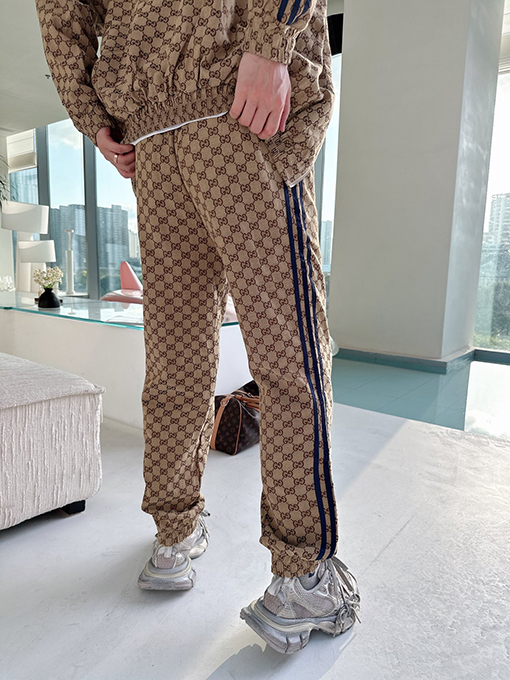 Gucci X Adidasコピー デニムジャカードパンツ