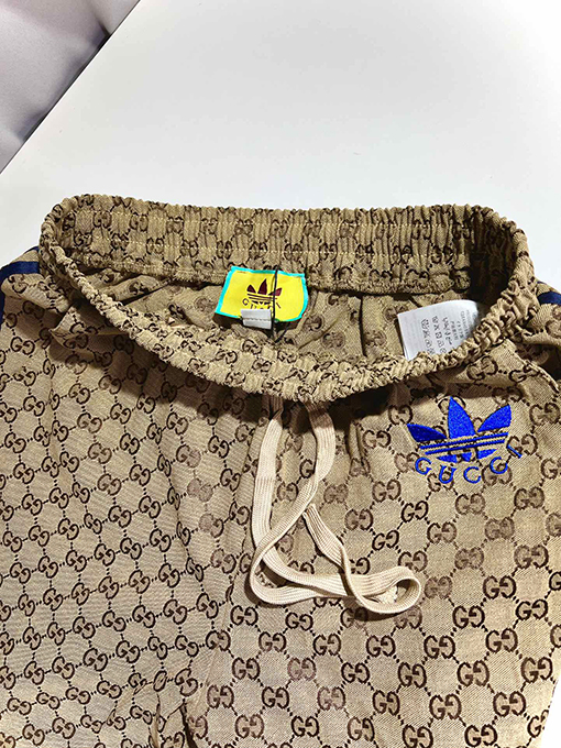 Gucci X Adidasコピー デニムジャカードパンツ