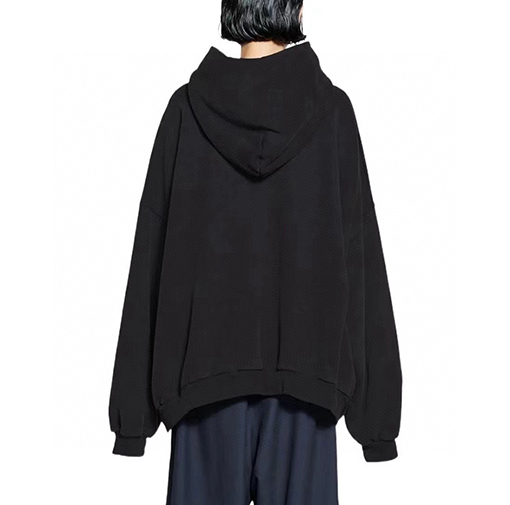 Balenciaga X Adidasコピー フロント刺繍ロゴ長袖フード付きパーカー
