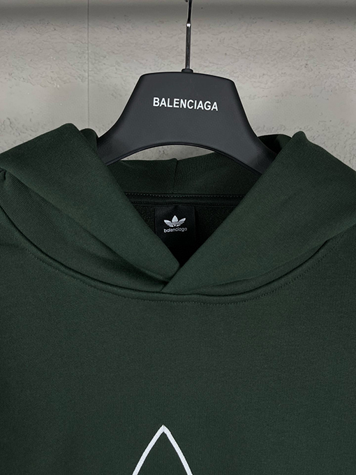 Balenciaga X Adidasコピー フロント刺繍ロゴ長袖フード付きパーカー