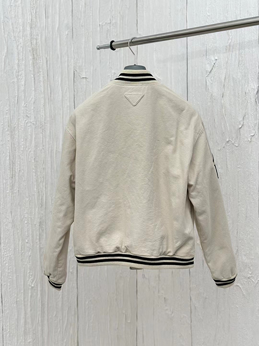 プラダ 24 Fw 新しいフライトジャケットベースボールジャケット