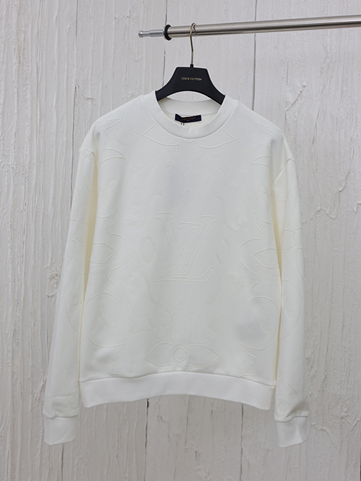 ルイヴィトン 24 Fw 新しい立体刺繍ラウンドネックパーカー