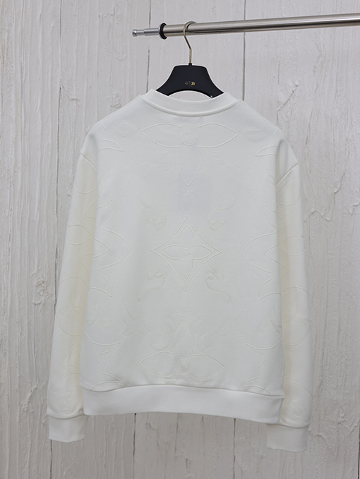 ルイヴィトン 24 Fw 新しい立体刺繍ラウンドネックパーカー