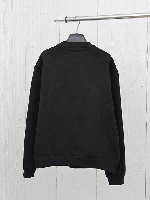ルイヴィトン 24 Fw 新しい立体刺繍ラウンドネックパーカー