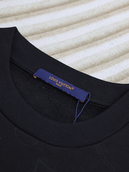 ルイヴィトン 24 Fw 新しい立体刺繍ラウンドネックパーカー