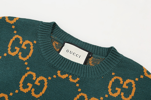 グッチスーパーコピー クラシックなダブルGのジャカードクルーネックセーター