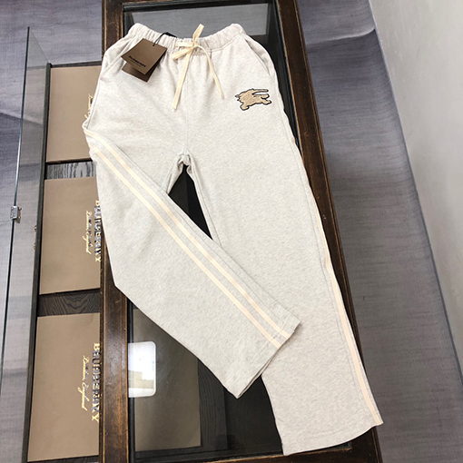 バーバリー ロゴ軍馬騎士ロゴスウェットパンツストレートパンツ