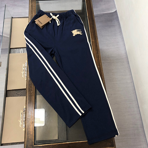 バーバリー ロゴ軍馬騎士ロゴスウェットパンツストレートパンツ