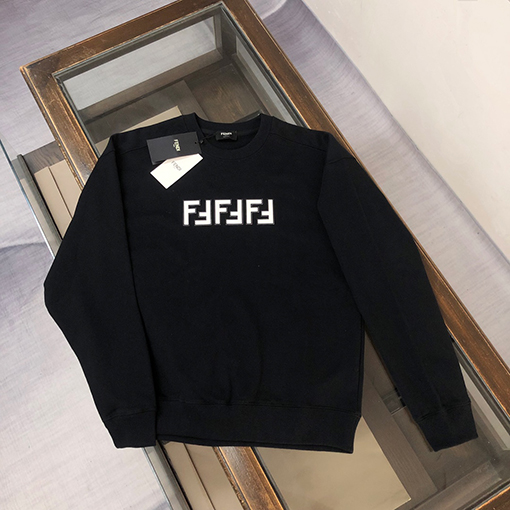 フェンディ ロゴロゴクルーネックパーカー