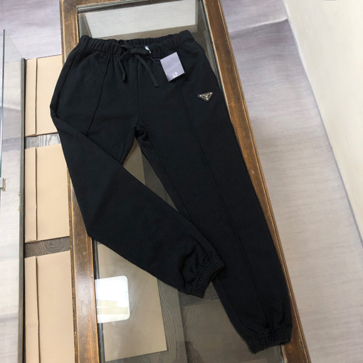 プラダ トトライアングルメタルアイアンロゴパンツストレートパンツ