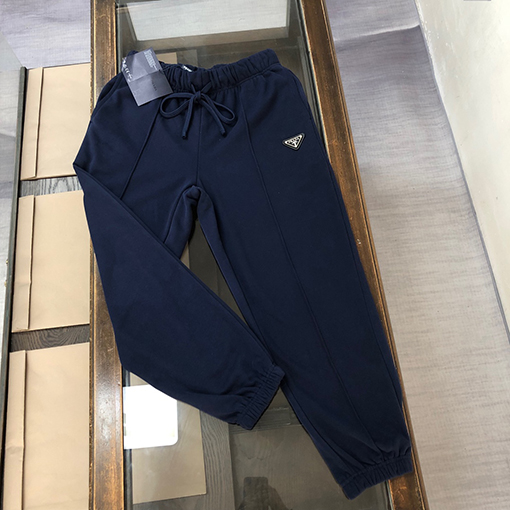 プラダ トトライアングルメタルアイアンロゴパンツストレートパンツ