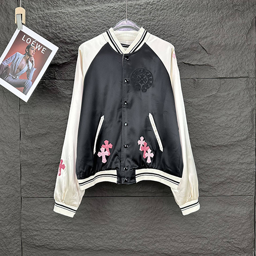 クロムハーツスーパーコピー ステッチ刺繍クロスパターンジャケット