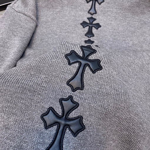 クロムハーツ 新しいタートルネックの刺繍セーター