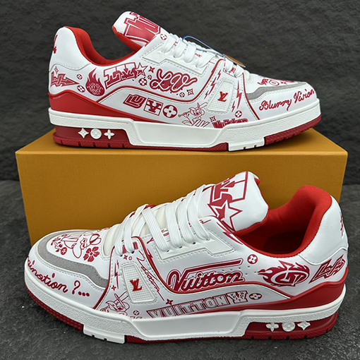 ルイヴィトンスーパーコピー Trainer 落書き限定スニーカー