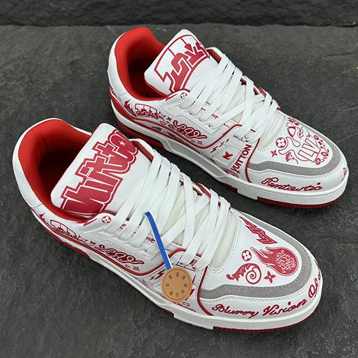 ルイヴィトンスーパーコピー Trainer 落書き限定スニーカー