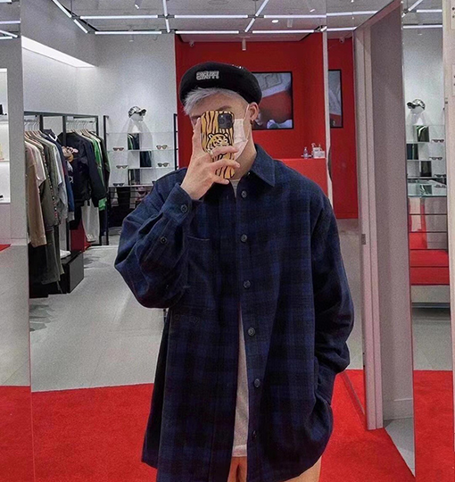 バレンシアガコピー フランネルチェック柄の両面シャツジャケット