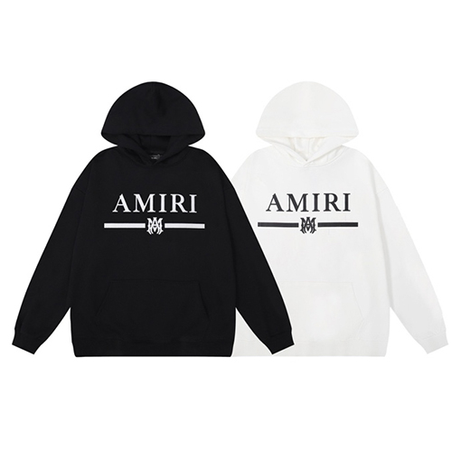 アミリ クラシックなアルファベットの新しいフード付きセーター