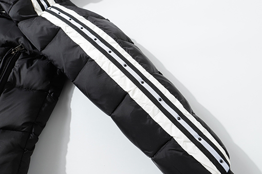 モンクレールスーパーコピー レディースウェビングリベットドローコードダウンジャケット