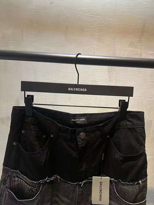 バレンシアガスーパーコピーパッチワーク デニムパンツ