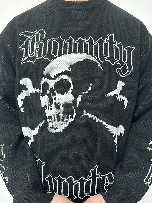 シュプリーム SUPREME X THRASHER スカルアルファベットクルーネックプルオーバー
