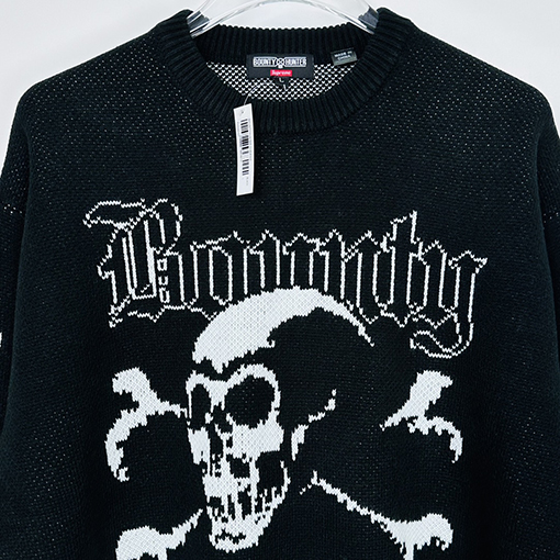 シュプリーム SUPREME X THRASHER スカルアルファベットクルーネックプルオーバー