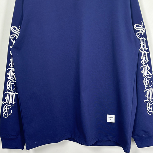 シュプリームコピー Xクロムハーツコピー 刺繍サンスクリット長袖Tシャツ