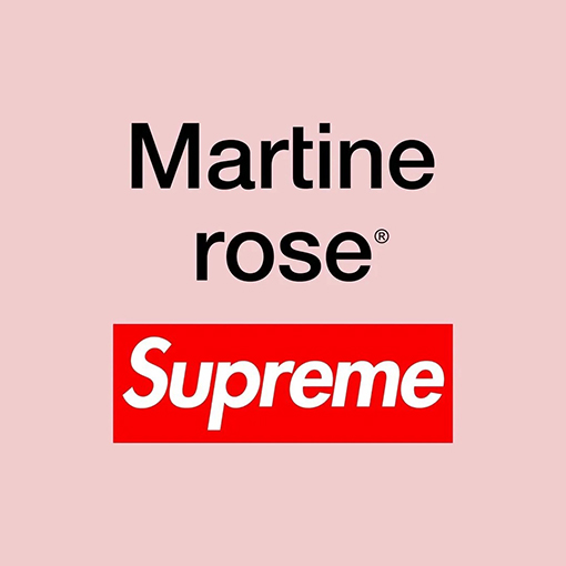 シュプリーム X Martine Rose FW24 花文字Tシャツ