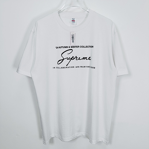 シュプリーム X Martine Rose FW24 花文字Tシャツ