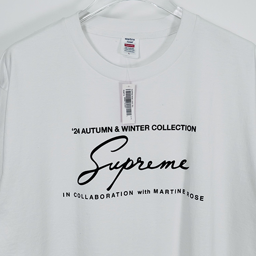 シュプリーム X Martine Rose FW24 花文字Tシャツ